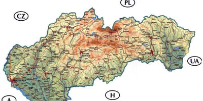 Detalizētu karti Slovākija
